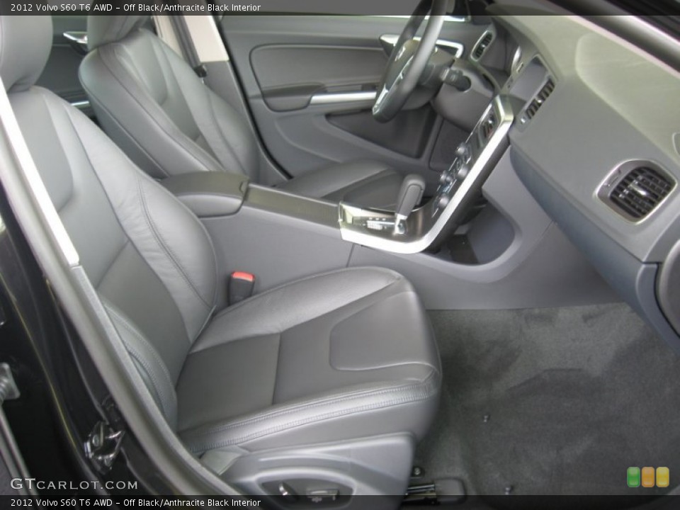 Off Black/Anthracite Black Interior Photo for the 2012 Volvo S60 T6 AWD #50305305