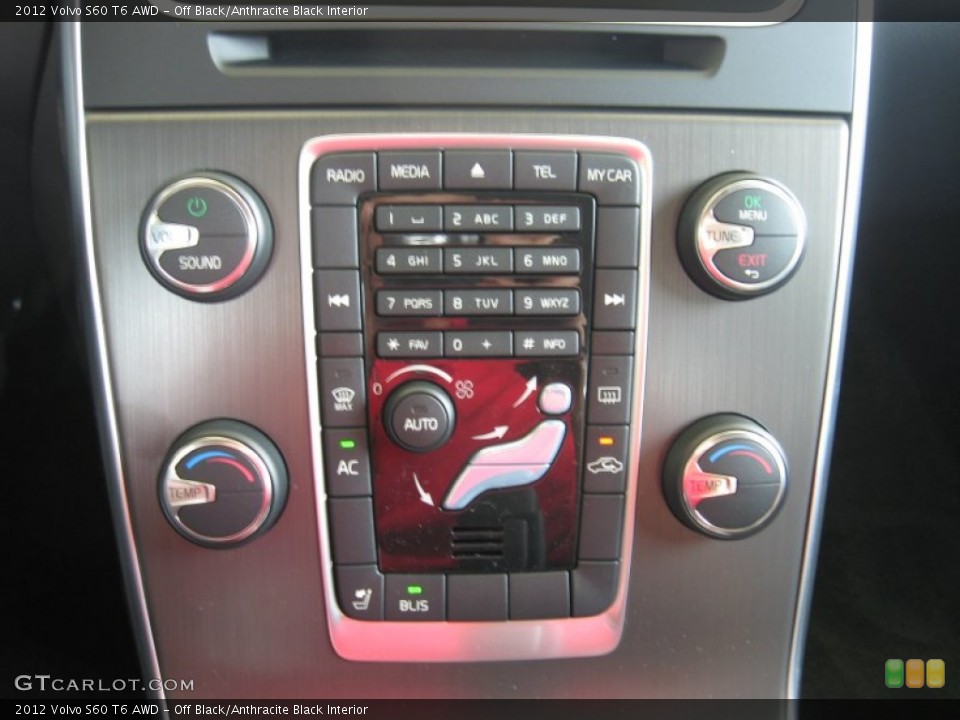 Off Black/Anthracite Black Interior Controls for the 2012 Volvo S60 T6 AWD #50305392