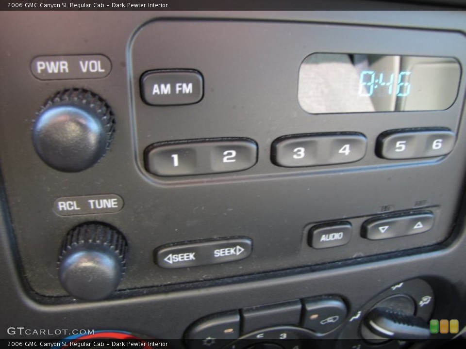 Dark Pewter Interior Controls for the 2006 GMC Canyon SL Regular Cab #50306538