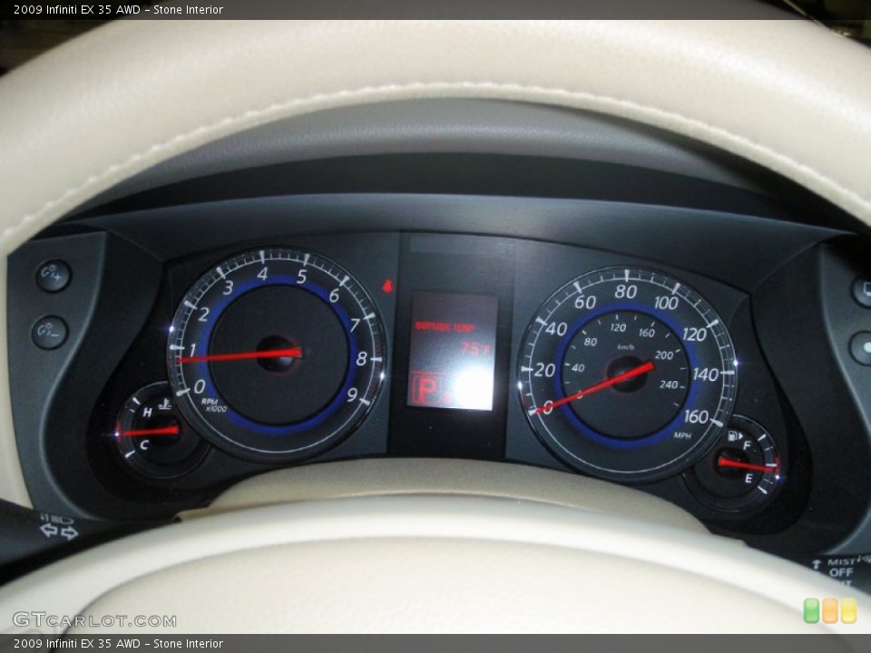 Stone Interior Gauges for the 2009 Infiniti EX 35 AWD #50307507