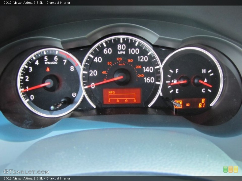 Charcoal Interior Gauges for the 2012 Nissan Altima 2.5 SL #50307981