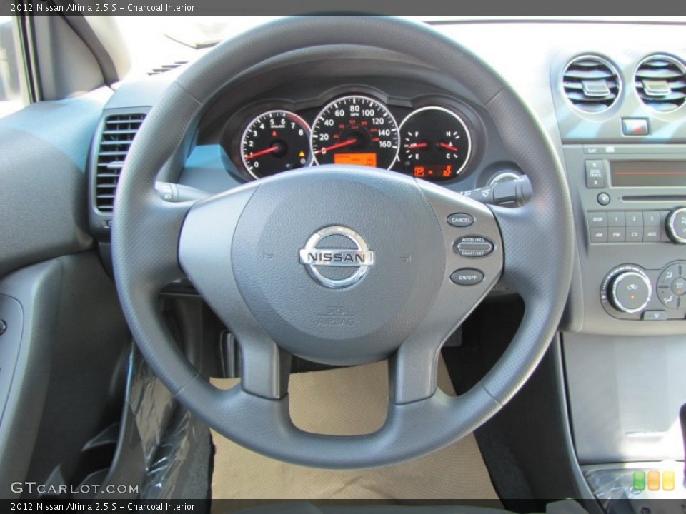Charcoal Interior Steering Wheel for the 2012 Nissan Altima 2.5 S #50308476