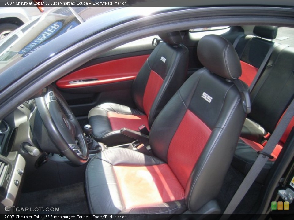 Ebony/Red Interior Photo for the 2007 Chevrolet Cobalt SS Supercharged Coupe #50312940