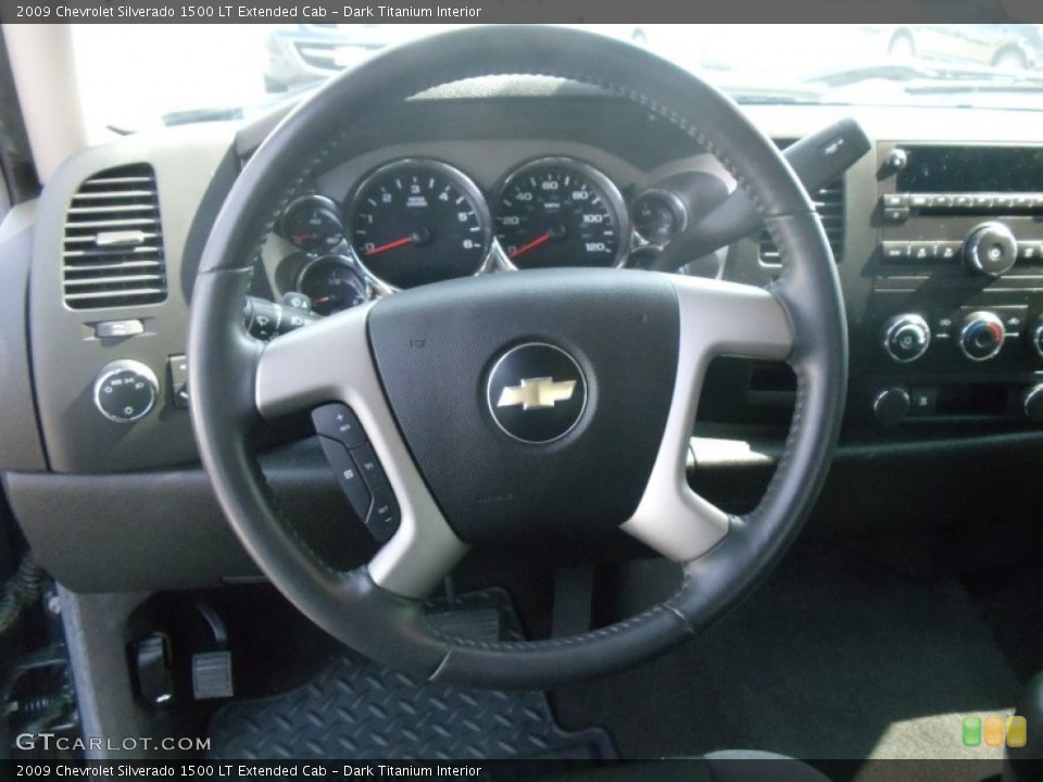 Dark Titanium Interior Steering Wheel for the 2009 Chevrolet Silverado 1500 LT Extended Cab #50314041