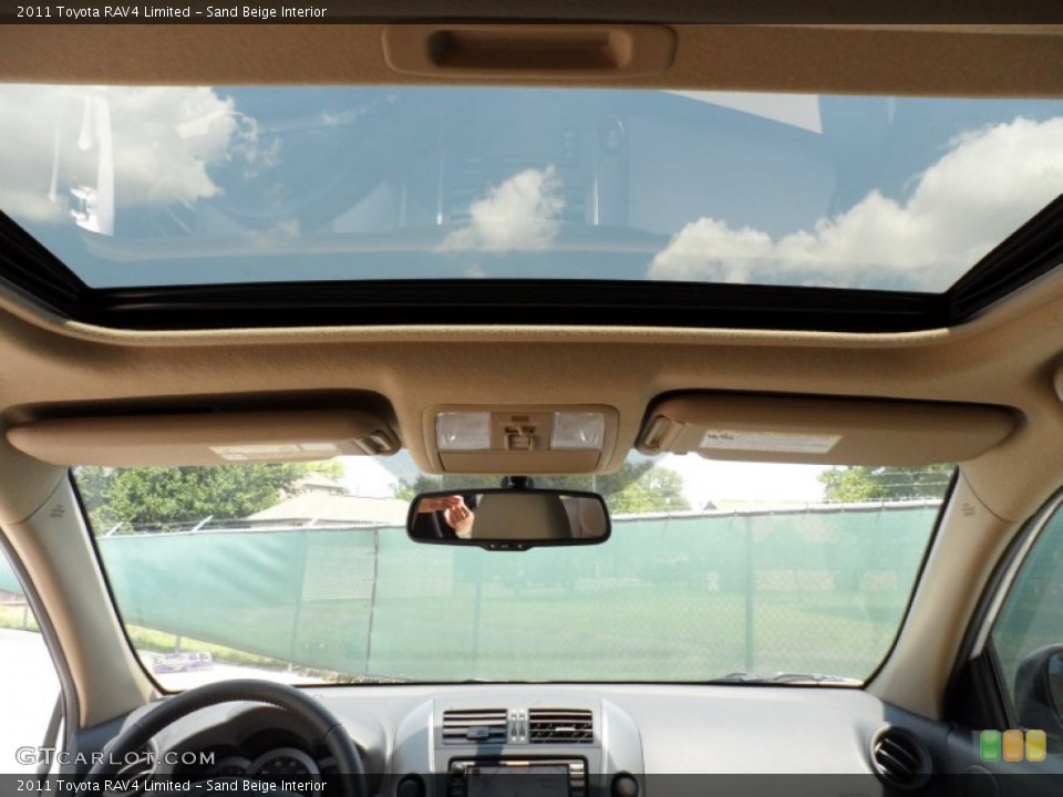 Sand Beige Interior Sunroof for the 2011 Toyota RAV4 Limited #50314194