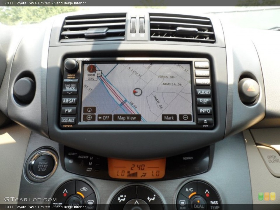 Sand Beige Interior Navigation for the 2011 Toyota RAV4 Limited #50314215