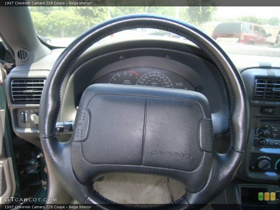 Beige Interior Steering Wheel for the 1997 Chevrolet Camaro Z28 Coupe #50314230