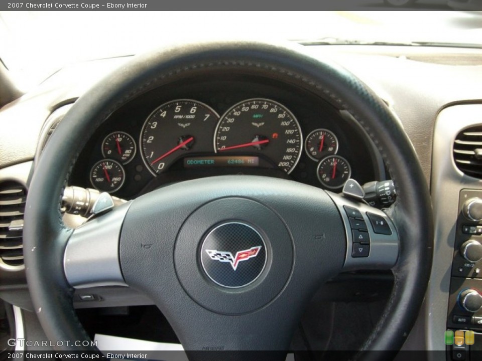 Ebony Interior Gauges for the 2007 Chevrolet Corvette Coupe #50314542