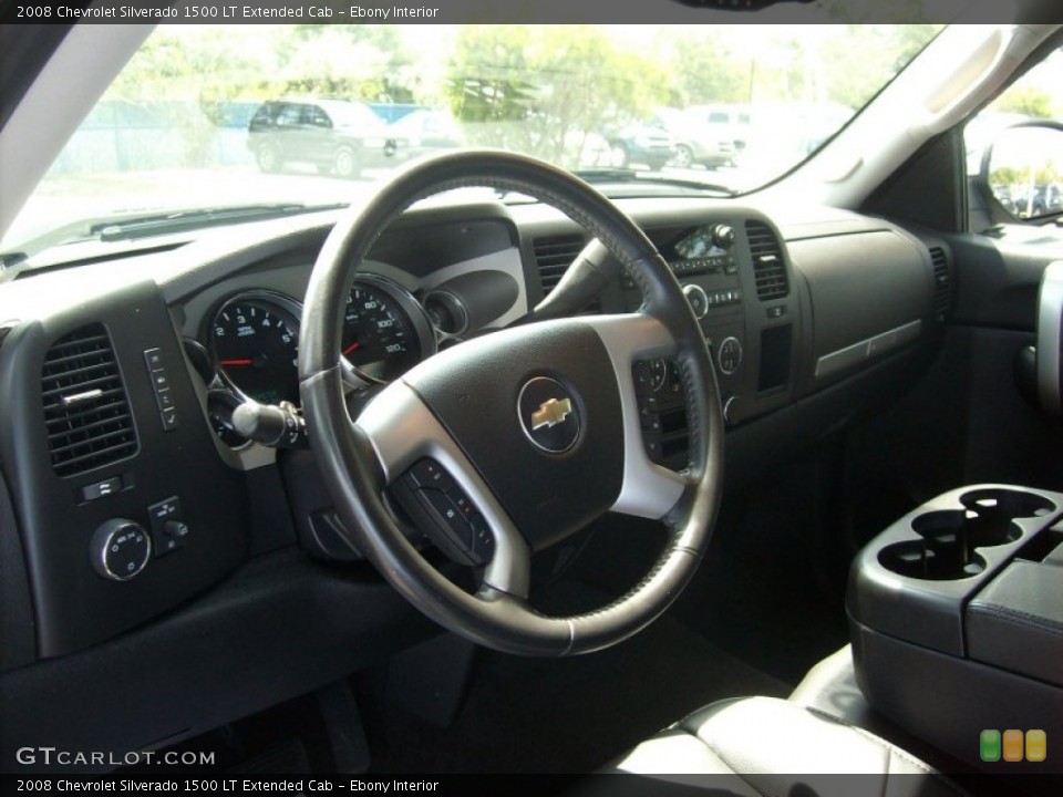 Ebony Interior Dashboard for the 2008 Chevrolet Silverado 1500 LT Extended Cab #50314890