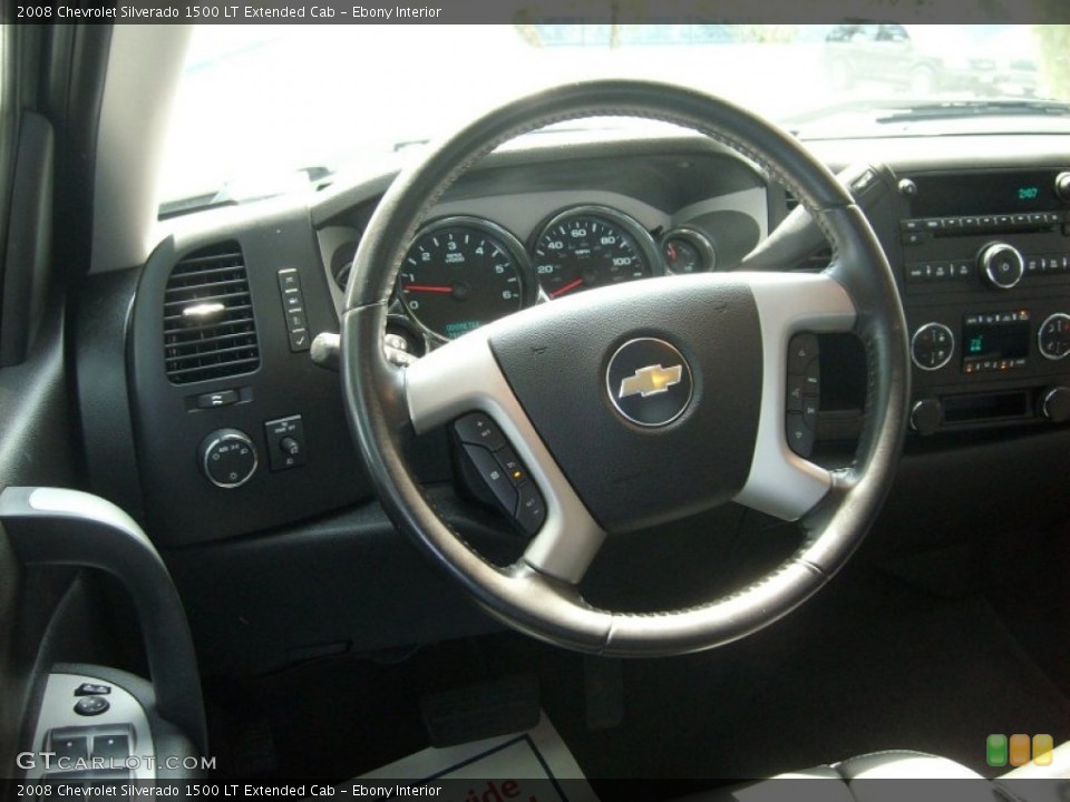 Ebony Interior Steering Wheel for the 2008 Chevrolet Silverado 1500 LT Extended Cab #50314902