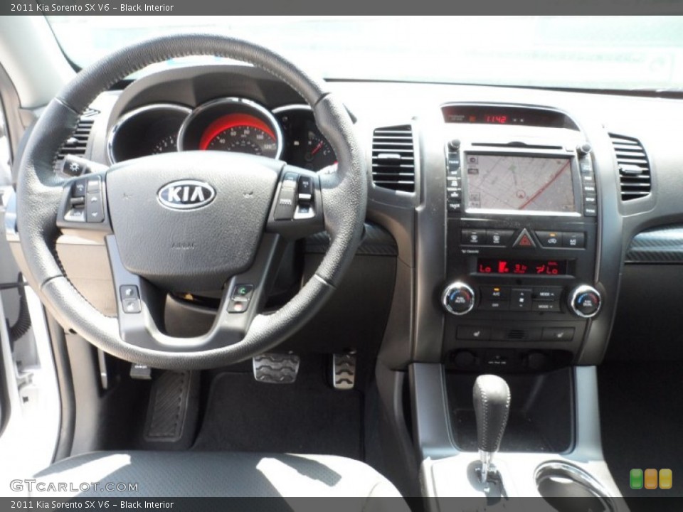 Black Interior Dashboard for the 2011 Kia Sorento SX V6 #50314944