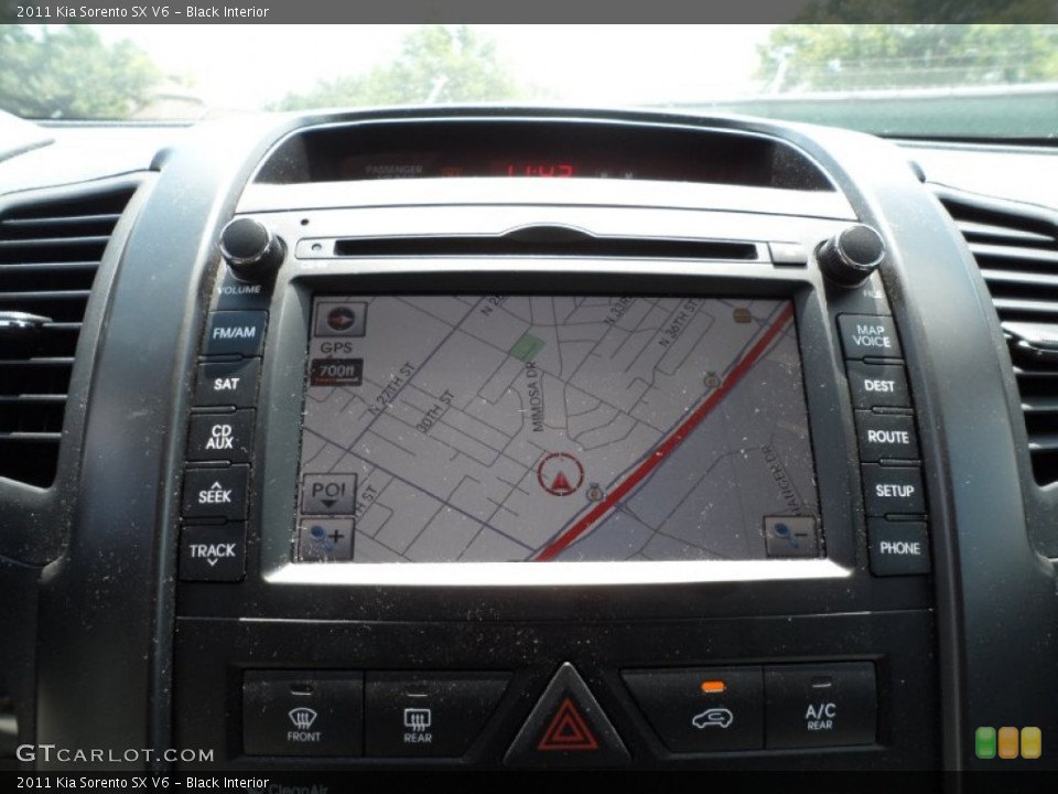 Black Interior Navigation for the 2011 Kia Sorento SX V6 #50315010