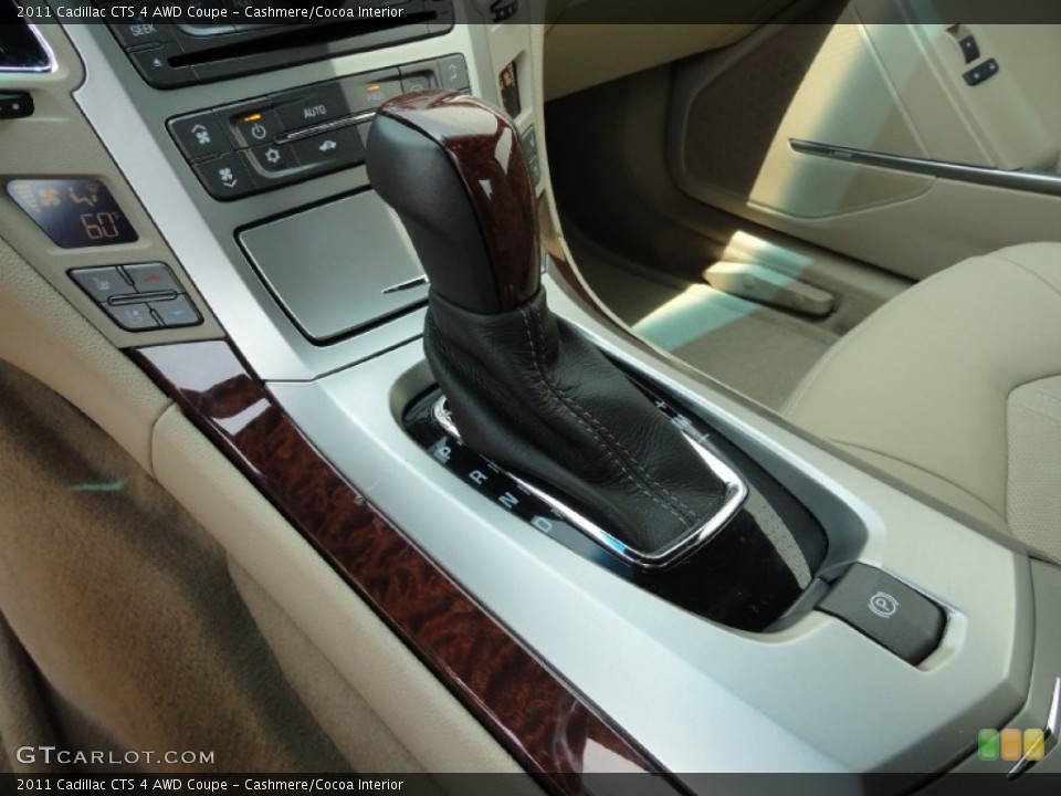 Cashmere/Cocoa Interior Transmission for the 2011 Cadillac CTS 4 AWD Coupe #50315721
