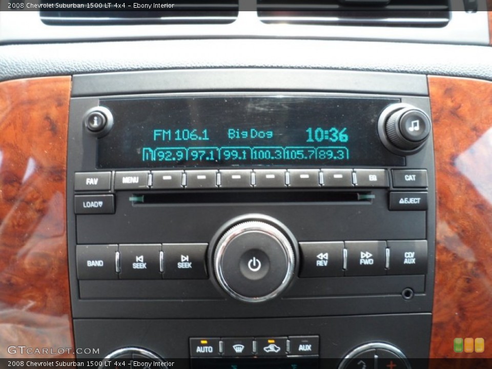 Ebony Interior Controls for the 2008 Chevrolet Suburban 1500 LT 4x4 #50316519