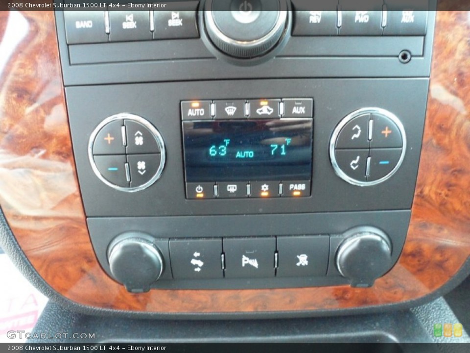 Ebony Interior Controls for the 2008 Chevrolet Suburban 1500 LT 4x4 #50316531
