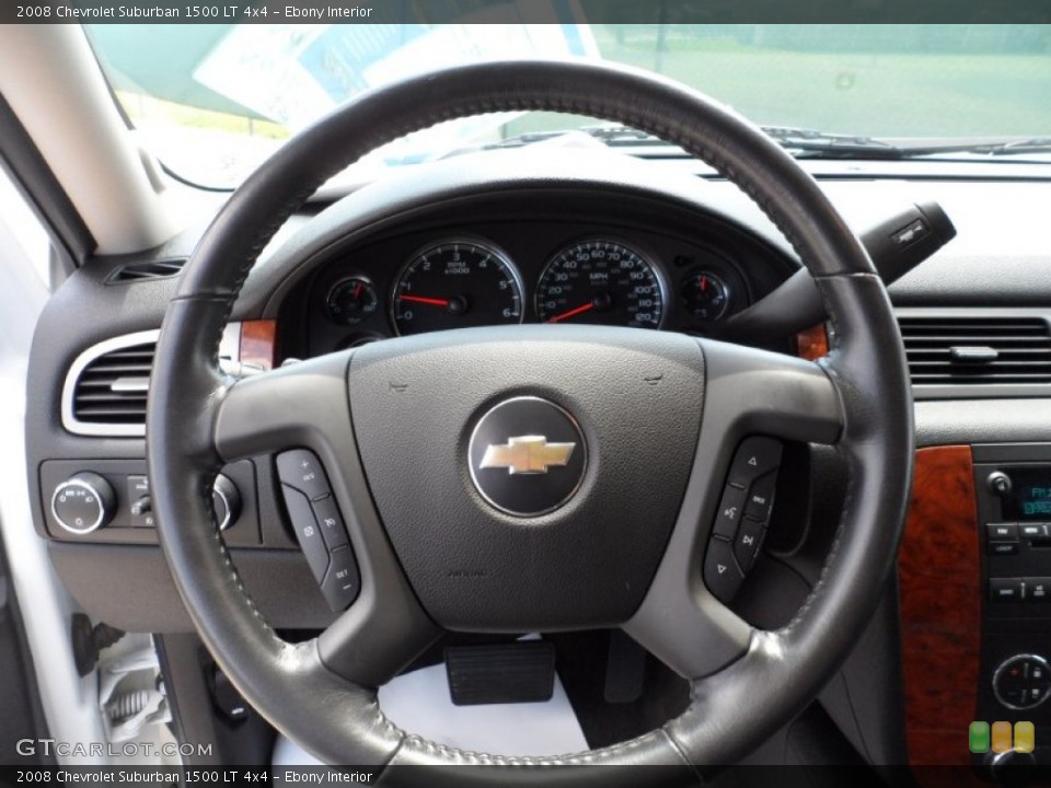Ebony Interior Steering Wheel for the 2008 Chevrolet Suburban 1500 LT 4x4 #50316543