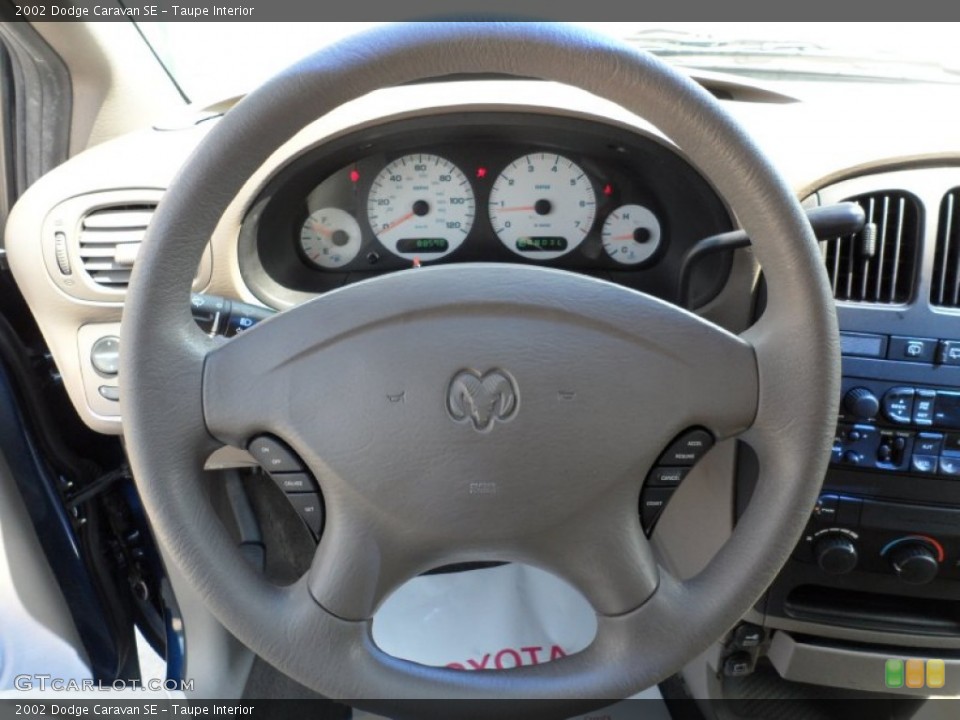 Taupe Interior Steering Wheel for the 2002 Dodge Caravan SE #50317812