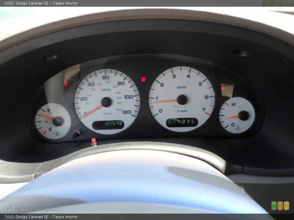 Taupe Interior Gauges for the 2002 Dodge Caravan SE #50317845