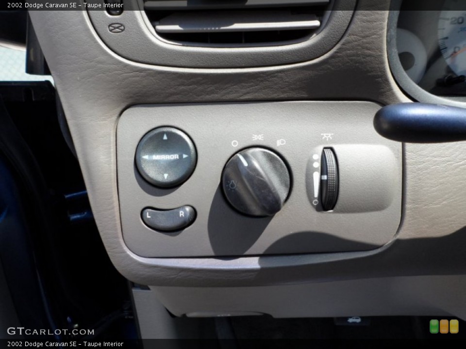 Taupe Interior Controls for the 2002 Dodge Caravan SE #50317869