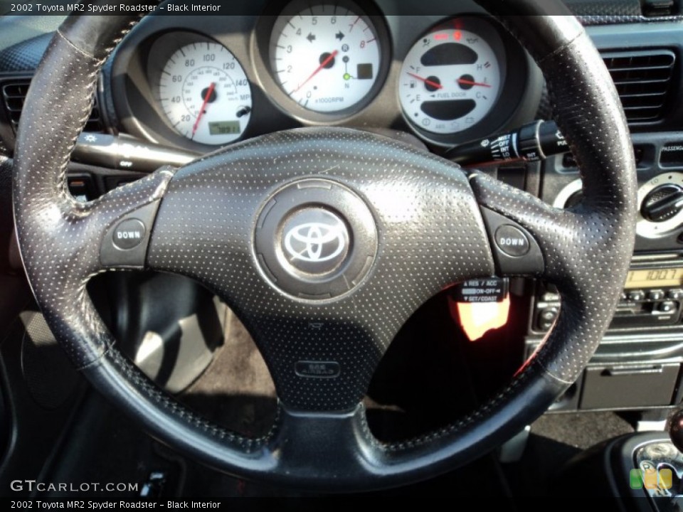 Black Interior Steering Wheel For The 2002 Toyota Mr2 Spyder