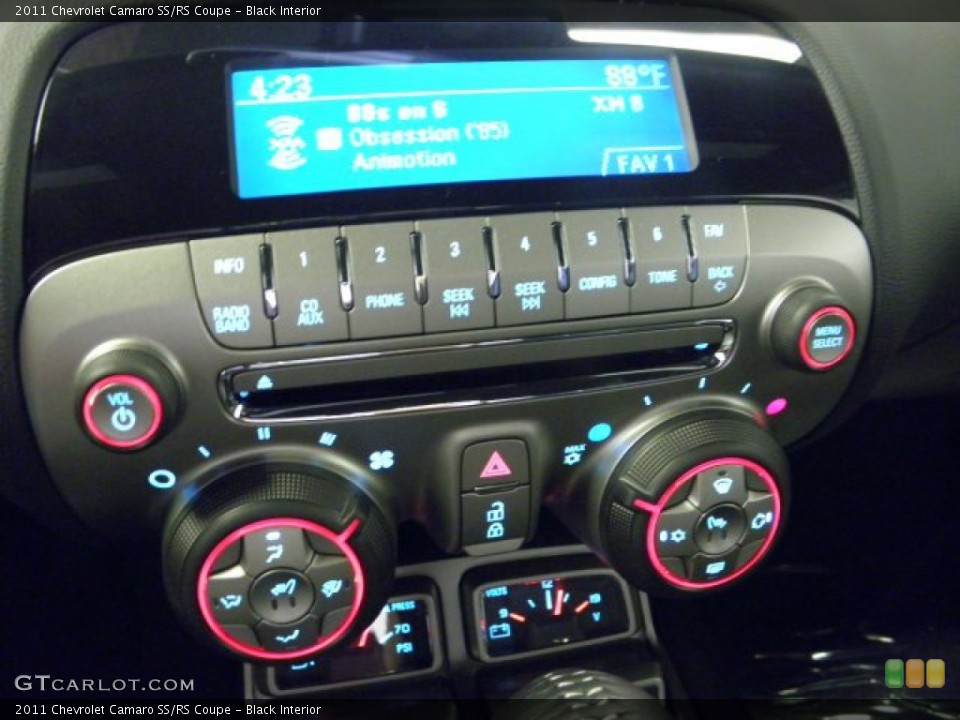 Black Interior Controls for the 2011 Chevrolet Camaro SS/RS Coupe #50320500