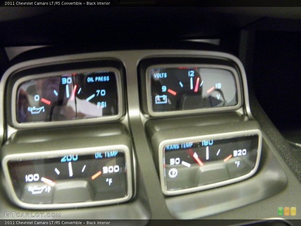 Black Interior Gauges for the 2011 Chevrolet Camaro LT/RS Convertible #50320866
