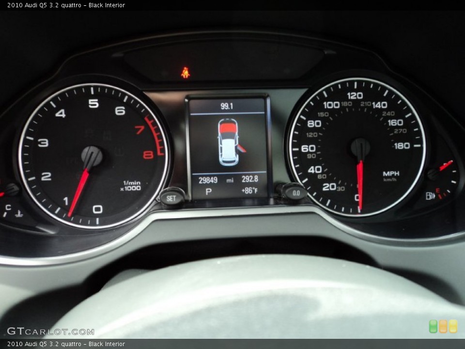 Black Interior Gauges for the 2010 Audi Q5 3.2 quattro #50321676