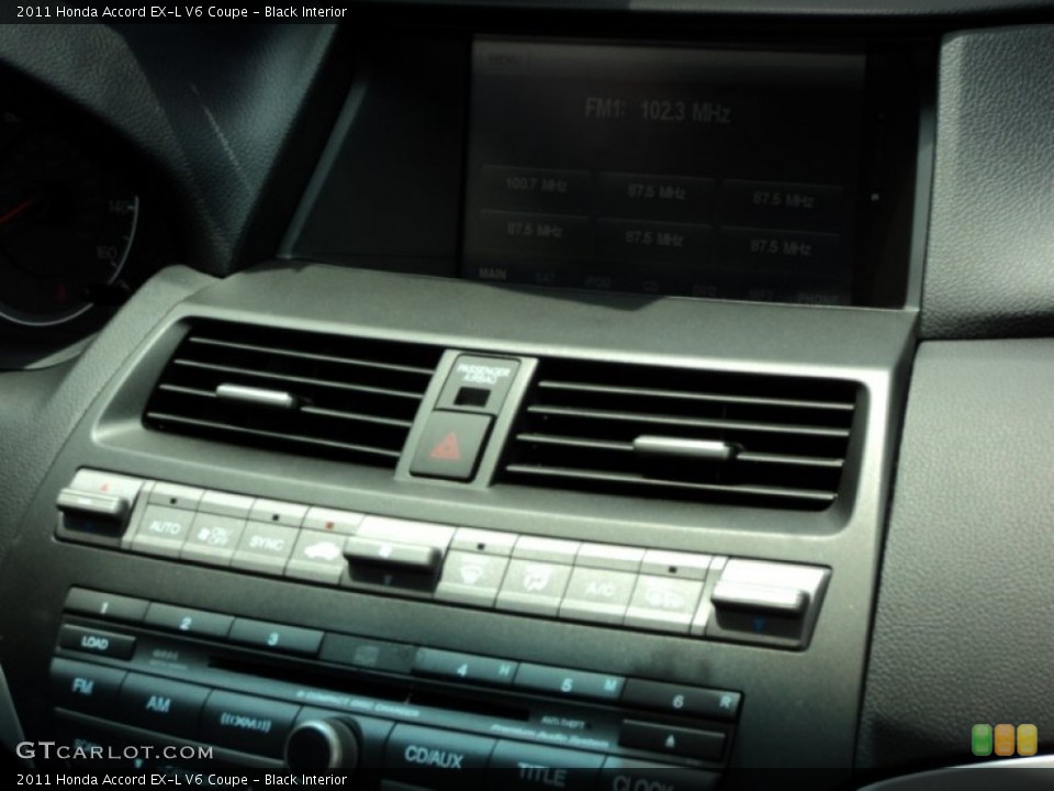 Black Interior Controls for the 2011 Honda Accord EX-L V6 Coupe #50322027
