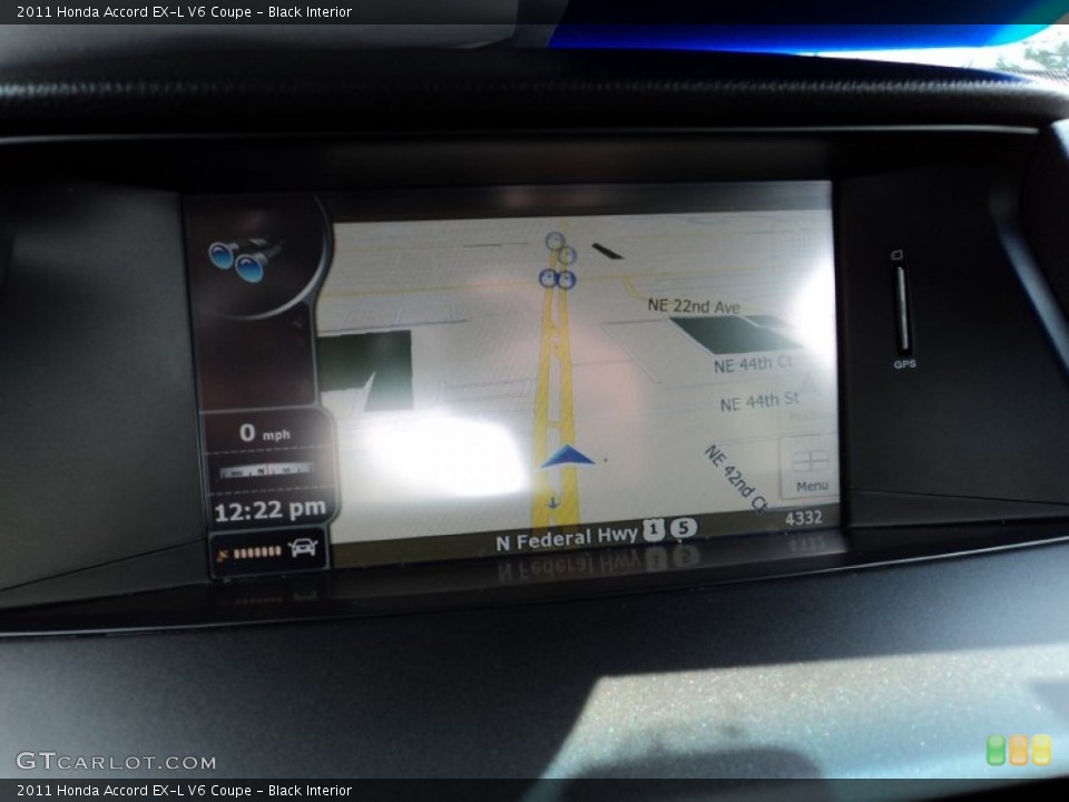 Black Interior Navigation for the 2011 Honda Accord EX-L V6 Coupe #50322165