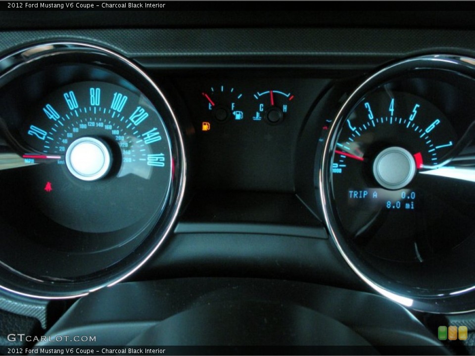 Charcoal Black Interior Gauges for the 2012 Ford Mustang V6 Coupe #50322474
