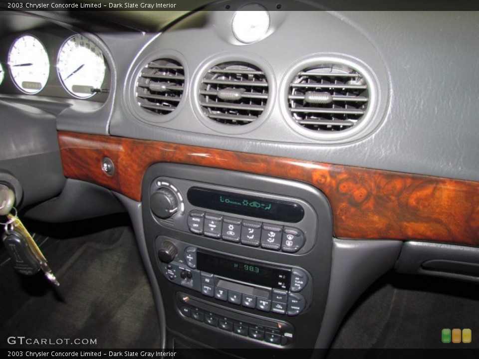 Dark Slate Gray Interior Controls for the 2003 Chrysler Concorde Limited #50322702