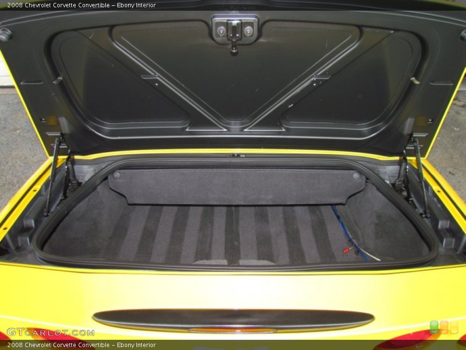 Ebony Interior Trunk for the 2008 Chevrolet Corvette Convertible #50324067