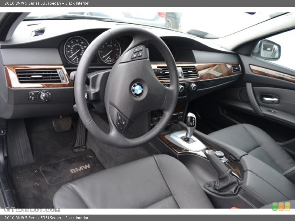 Black Interior Prime Interior for the 2010 BMW 5 Series 535i Sedan #50326443