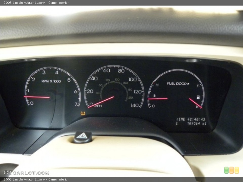 Camel Interior Gauges for the 2005 Lincoln Aviator Luxury #50326647