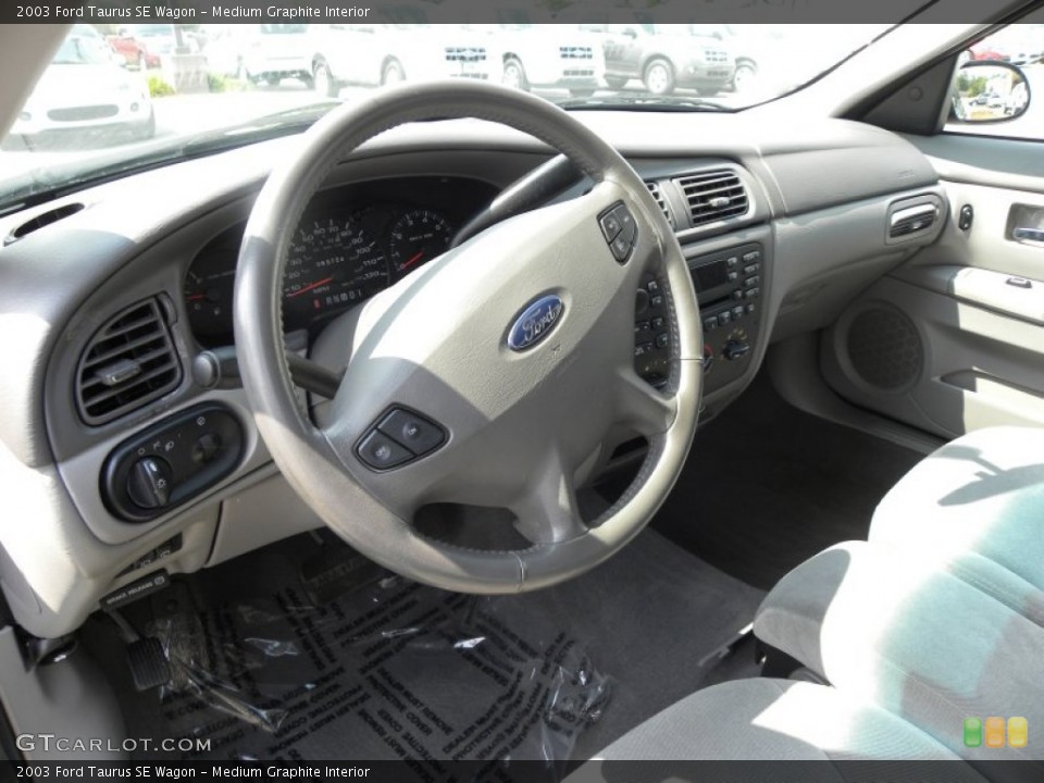 Medium Graphite Interior Steering Wheel for the 2003 Ford Taurus SE Wagon #50326671