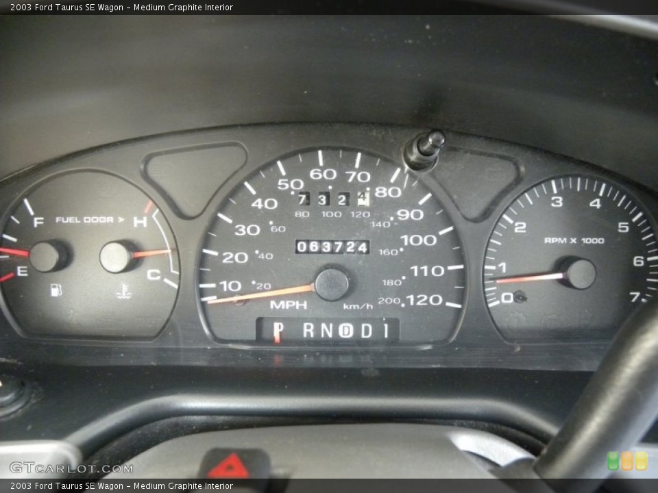 Medium Graphite Interior Gauges for the 2003 Ford Taurus SE Wagon #50326785