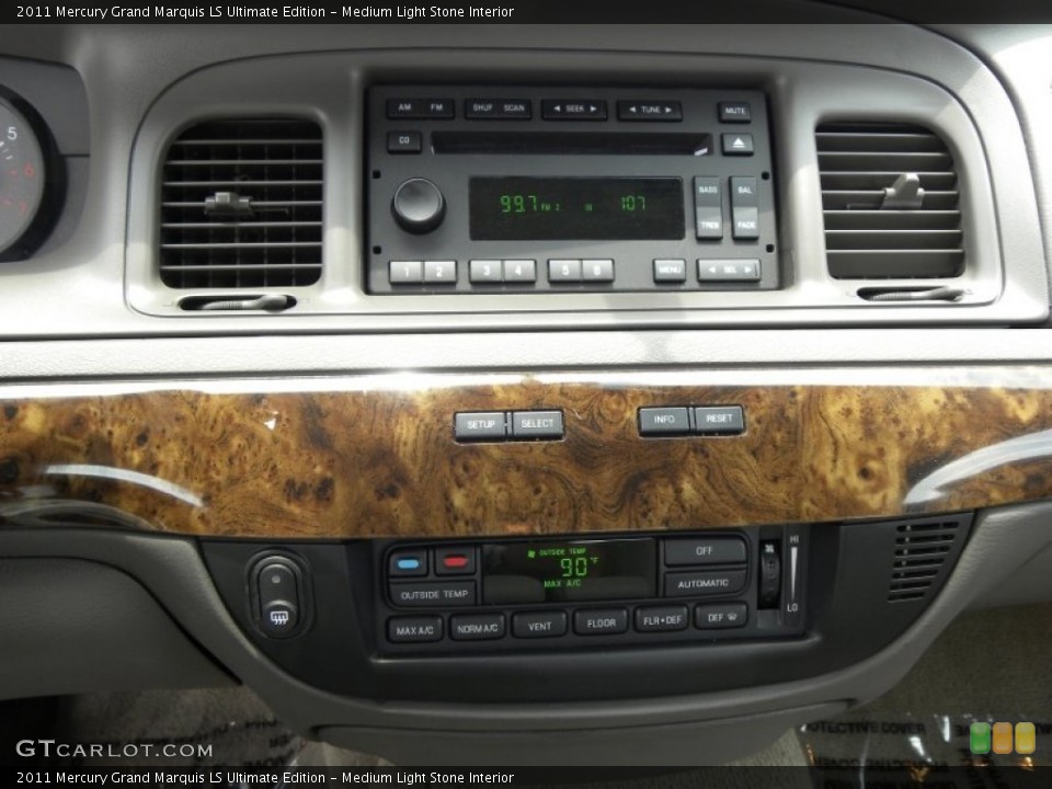 Medium Light Stone Interior Controls for the 2011 Mercury Grand Marquis LS Ultimate Edition #50327475