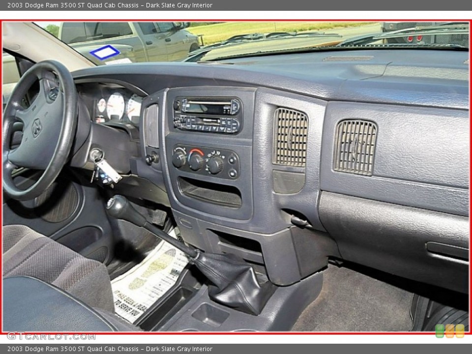 Dark Slate Gray Interior Dashboard for the 2003 Dodge Ram 3500 ST Quad Cab Chassis #50328546