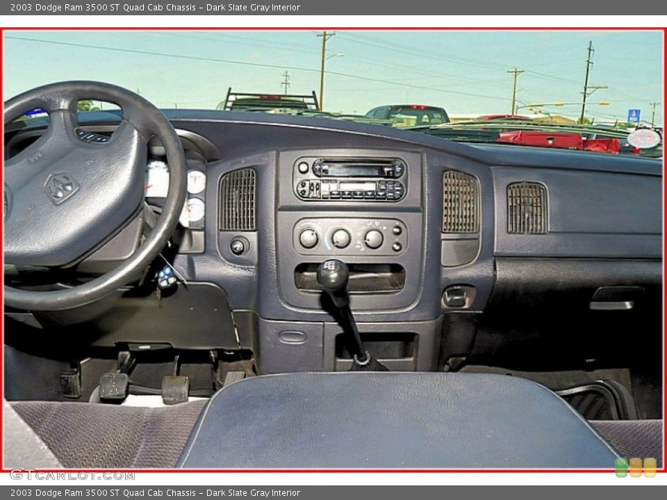 Dark Slate Gray Interior Dashboard for the 2003 Dodge Ram 3500 ST Quad Cab Chassis #50328570