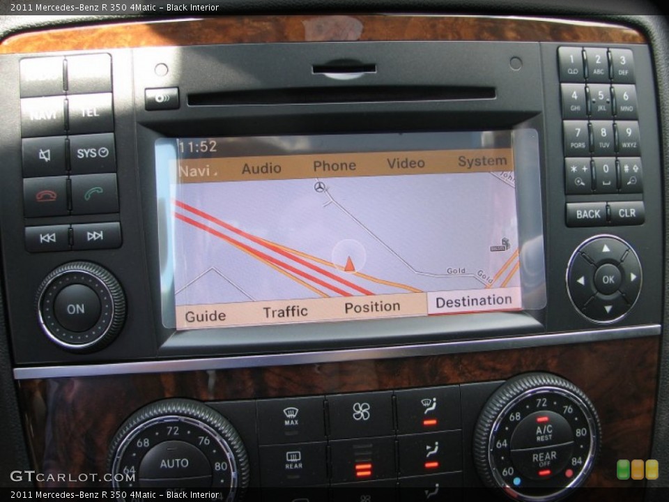 Black Interior Navigation for the 2011 Mercedes-Benz R 350 4Matic #50328861