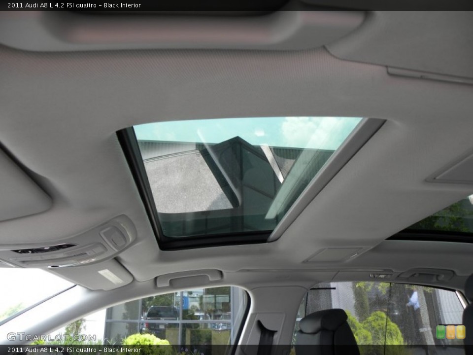 Black Interior Sunroof for the 2011 Audi A8 L 4.2 FSI quattro #50331755