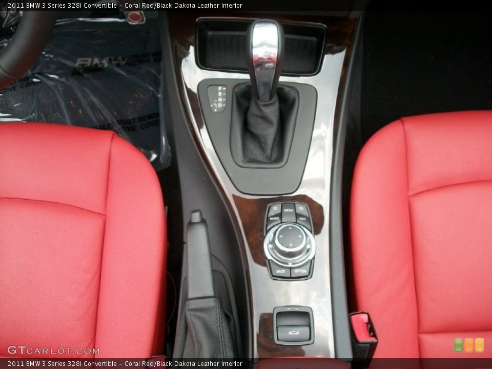 Coral Red/Black Dakota Leather Interior Transmission for the 2011 BMW 3 Series 328i Convertible #50332073