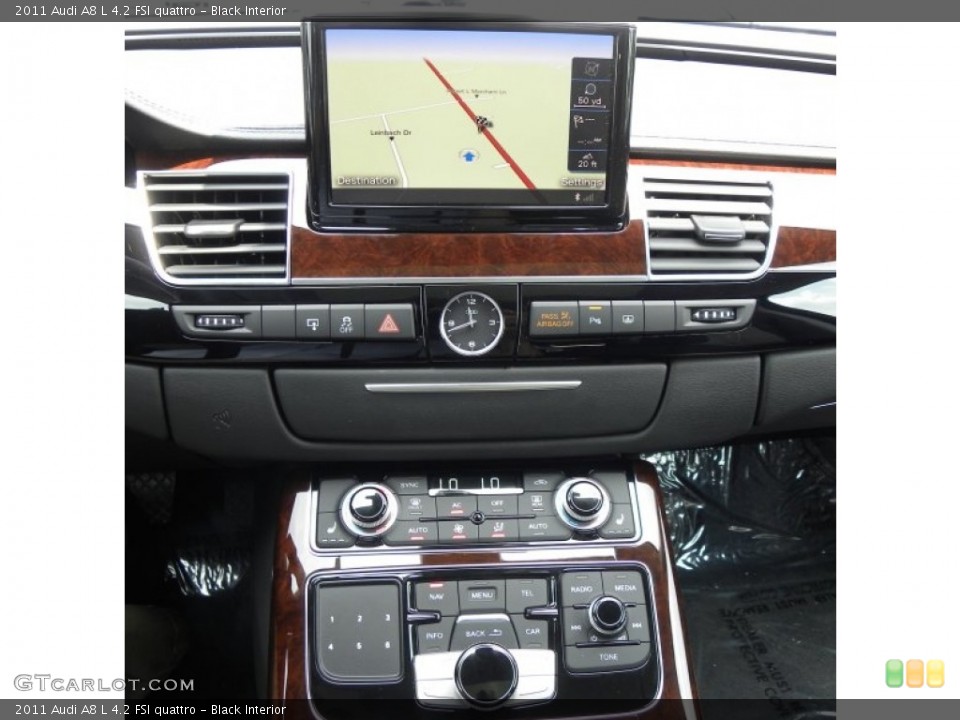 Black Interior Navigation for the 2011 Audi A8 L 4.2 FSI quattro #50332079