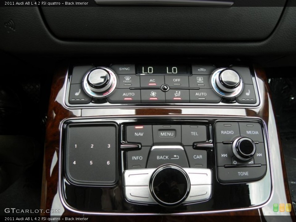 Black Interior Controls for the 2011 Audi A8 L 4.2 FSI quattro #50332088