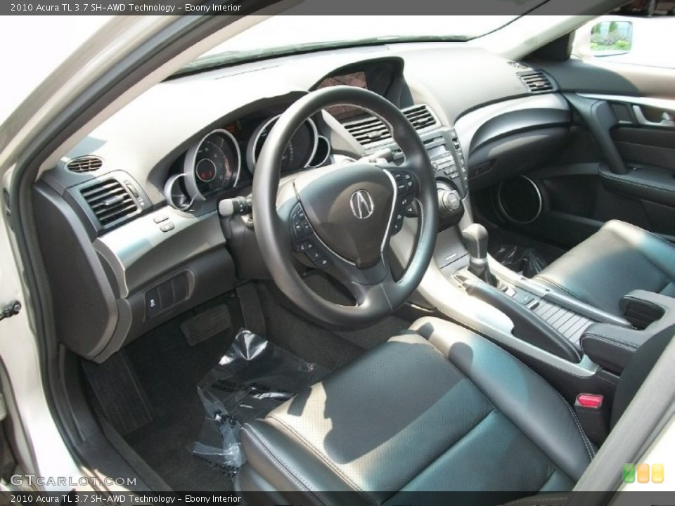 Ebony Interior Prime Interior for the 2010 Acura TL 3.7 SH-AWD Technology #50334971