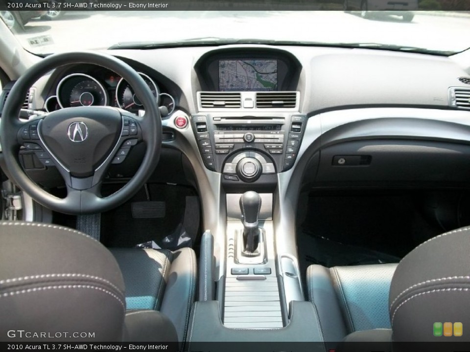 Ebony Interior Dashboard for the 2010 Acura TL 3.7 SH-AWD Technology #50335019