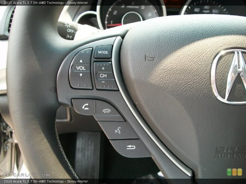 Ebony Interior Controls for the 2010 Acura TL 3.7 SH-AWD Technology #50335049