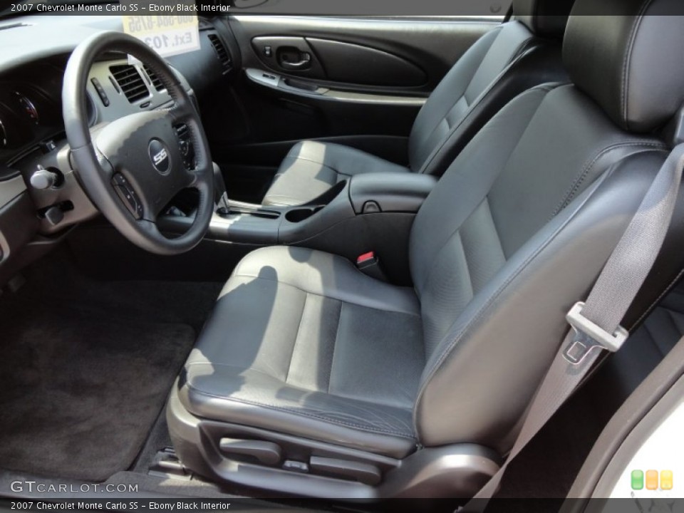 Ebony Black Interior Photo for the 2007 Chevrolet Monte Carlo SS #50336171
