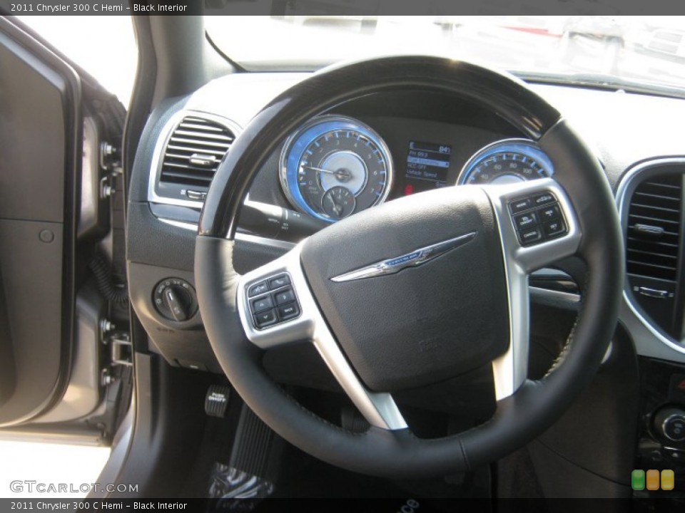 Black Interior Steering Wheel for the 2011 Chrysler 300 C Hemi #50336177