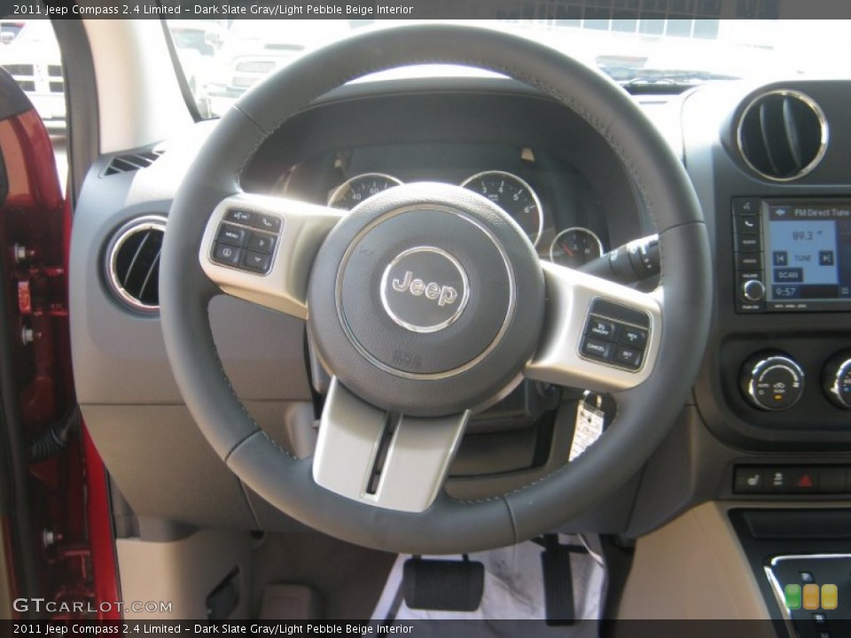 Dark Slate Gray/Light Pebble Beige Interior Steering Wheel for the 2011 Jeep Compass 2.4 Limited #50337869